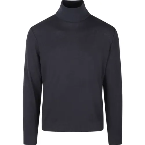 Turtlenecks, male, , Size: S Wool Turtleneck Sweater Fw24 Regular Fit - Herno - Modalova