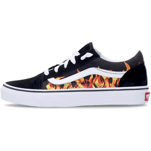 Sneakers, male, , Size: 5 US Flame Print Low Sneaker - Vans - Modalova