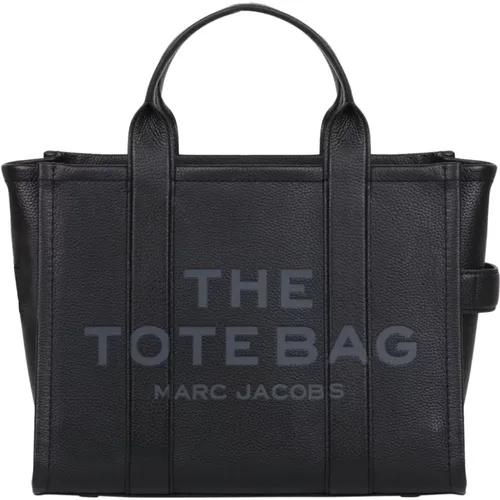 The Leather Medium tote bag , female, Sizes: ONE SIZE - Marc Jacobs - Modalova