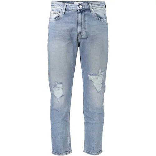 Faded Logo Detail Dad Jeans , male, Sizes: W34 - Calvin Klein - Modalova