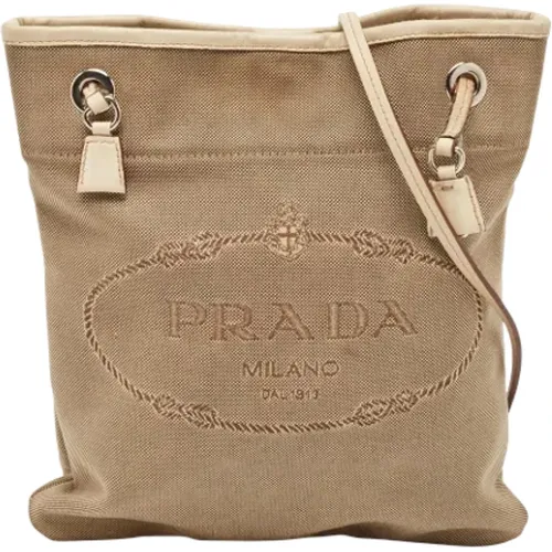 Pre-owned Cross Body Bags, female, , Size: ONE SIZE Pre-owned Canvas prada-bags - Prada Vintage - Modalova