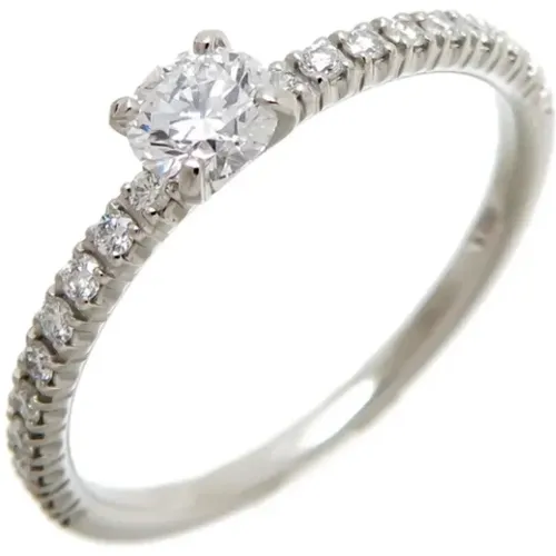 Pre-owned Platinum rings , female, Sizes: ONE SIZE - Cartier Vintage - Modalova