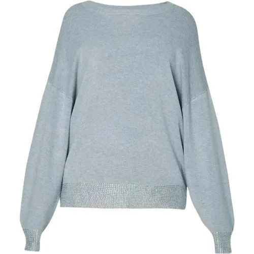 Strass Crew-Neck Pullover Liu Jo - Liu Jo - Modalova