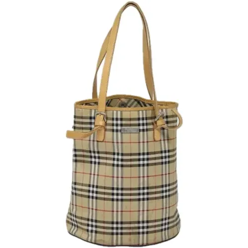 Pre-owned Canvas shoulder-bags , female, Sizes: ONE SIZE - Burberry Vintage - Modalova