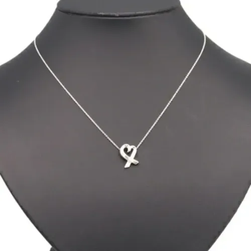 Pre-owned Jewellery, female, , Size: ONE SIZE Pre-owned Silver necklaces - Tiffany & Co. Pre-owned - Modalova