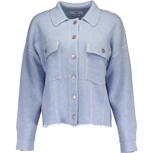 Cashmere Shirt Style Denim Jacket , female, Sizes: M - Notshy - Modalova