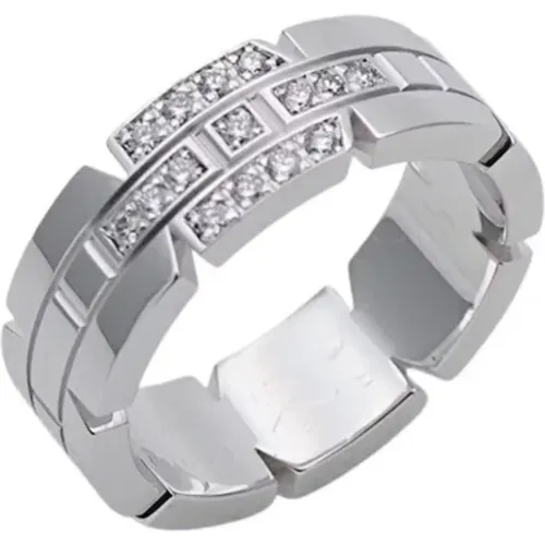 Pre-owned Jewellery, female, , Size: ONE SIZE Pre-owned White Gold rings - Cartier Vintage - Modalova