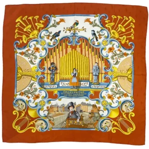 Pre-owned Scarves, female, , Size: ONE SIZE Pre-owned Silk scarves - Hermès Vintage - Modalova