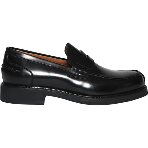 Classic Leather Loafers for Men , male, Sizes: 7 UK, 8 1/2 UK - Berwick - Modalova