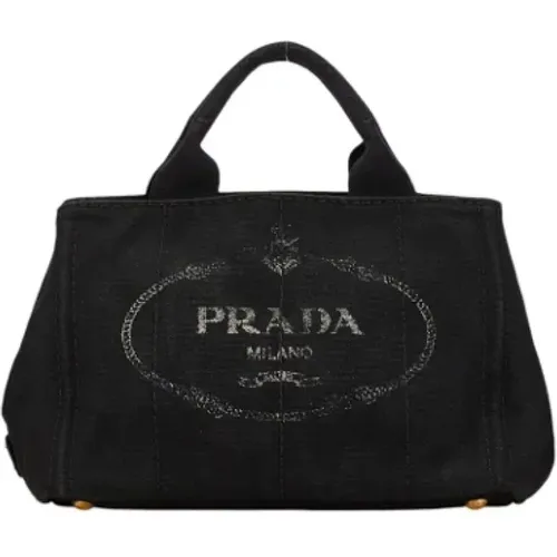 Pre-owned Tote Bags, female, , Size: ONE SIZE Pre-owned Canvas prada-bags - Prada Vintage - Modalova