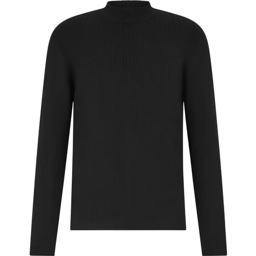 Gerippter Hochgeschlossener Pullover Aronimo , Herren, Größe: L - drykorn - Modalova