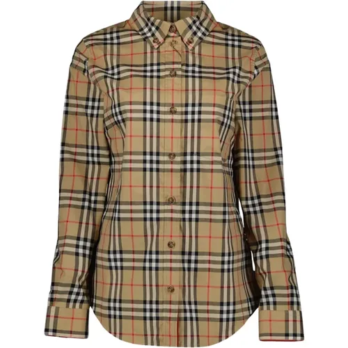 Vintage Check Lapwing Hemd , Damen, Größe: S - Burberry - Modalova