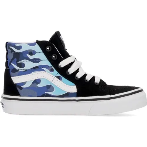 Flammenmuster High Top Sneaker , unisex, Größe: 27 EU - Vans - Modalova