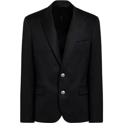 Blazers, male, , Size: M Single-Breasted Jacket - Balmain - Modalova