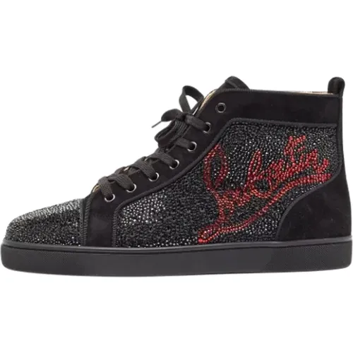 Pre-owned Sneakers, male, , Size: 10 US Pre-owned Suede sneakers - Christian Louboutin Pre-owned - Modalova