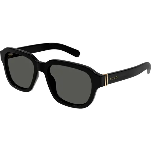 Stylische Sonnenbrille Schwarz GG1508S,Stylische Sonnenbrille in Havana/Grün,Stylische Sonnenbrille GG1508S,Schwarze/Graue Sonnenbrille - Gucci - Modalova