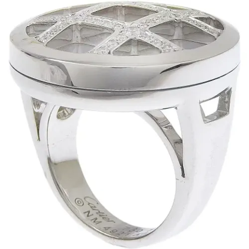 Pre-owned Jewellery, female, , Size: ONE SIZE Pre-owned White Gold rings - Cartier Vintage - Modalova