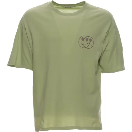 Hellgrünes T-Shirt und Polo , Herren, Größe: XS - Amish - Modalova