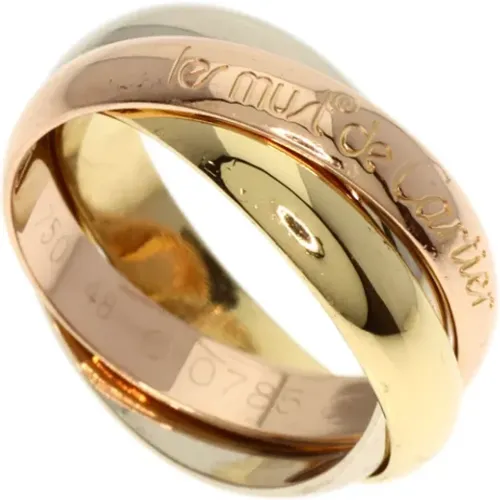 Pre-owned Yellow Gold rings , female, Sizes: ONE SIZE - Cartier Vintage - Modalova