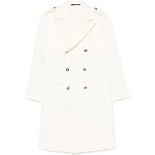 Coats Cream , male, Sizes: L, M - Tagliatore - Modalova