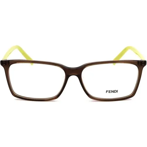 Glasses, male, , Size: 53 MM Plastic Men's Watch Frame - Fendi - Modalova