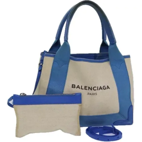 Pre-owned Tote Bags, female, , Size: ONE SIZE Pre-owned Canvas handbags - Balenciaga Vintage - Modalova