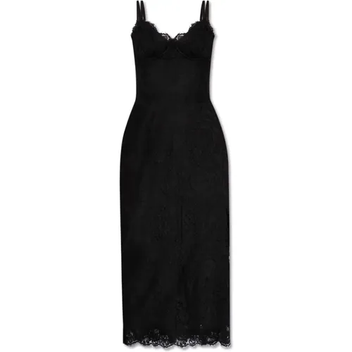 Lace dress , female, Sizes: 2XS, M, S - Dolce & Gabbana - Modalova