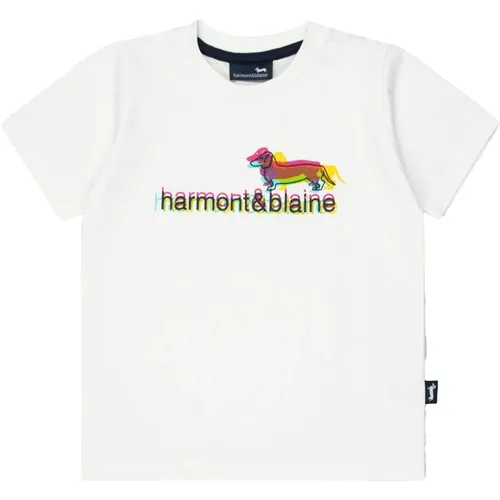 Bio-Baumwolle Logo Print T-shirt - Harmont & Blaine - Modalova