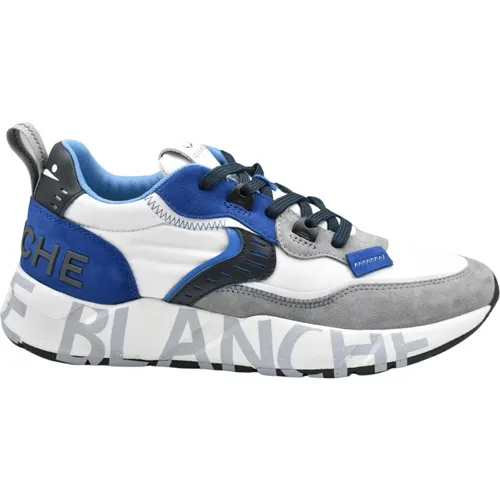 Mens Shoes Laced Grey White Azure Ss24 , male, Sizes: 11 UK - Voile blanche - Modalova