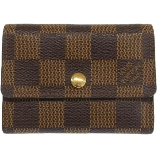 Pre-owned Wallets, male, , Size: ONE SIZE Pre-owned Canvas wallets - Louis Vuitton Vintage - Modalova