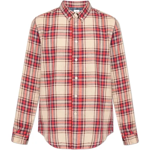 Casual Shirts, male, , Size: 2XL Shirt with a plaid pattern - PS By Paul Smith - Modalova