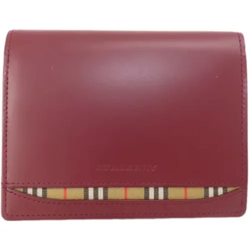 Pre-owned Wallets, male, , Size: ONE SIZE Pre-owned Leather wallets - Burberry Vintage - Modalova