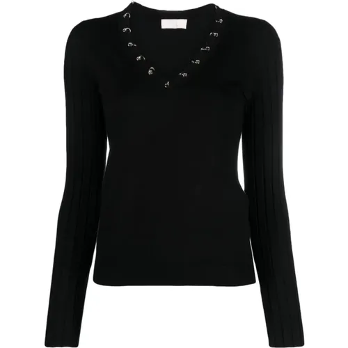 Schwarze Pullover für Frauen , Damen, Größe: L - Liu Jo - Modalova