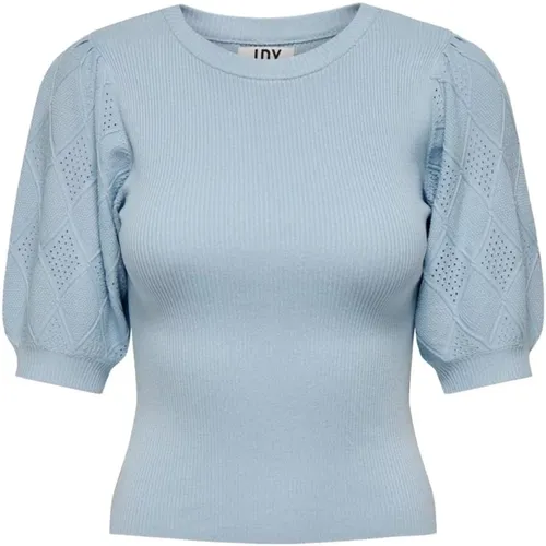 Round-neck Knitwear, female, , Size: XL Short Sleeve Knit Top - Jacqueline de Yong - Modalova