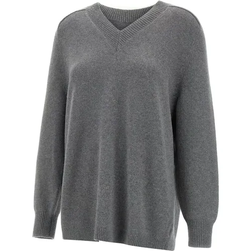 Kaschmir Wolle Maxi Pullover Grau , Damen, Größe: XS - Theory - Modalova