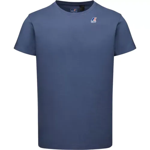 T-Shirts,Polo Shirt Kollektion,Jersey Baumwoll T-shirt mit Bedrucktem Logo,Klassische Wasserdichte Jacke,Knitwear - K-way - Modalova
