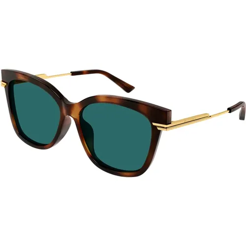 Stylische Sonnenbrille Bv1296Sa Farbe 003 , Damen, Größe: 57 MM - Bottega Veneta - Modalova