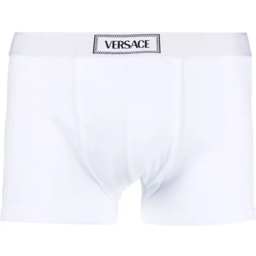 Logo Boxers Stretch Cotton , male, Sizes: XL, 2XL, M, L - Versace - Modalova