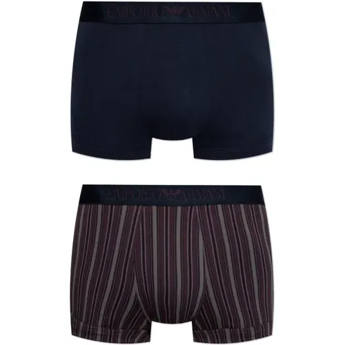 Bottoms, male, , Size: S Two-pack boxers - Emporio Armani - Modalova