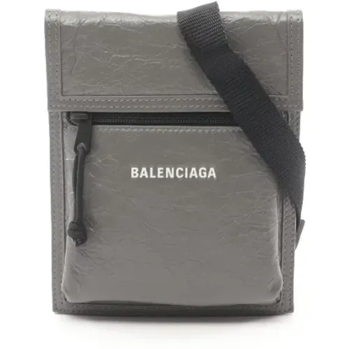 Pre-owned Cross Body Bags, male, , Size: ONE SIZE Pre-owned Leather crossbody-bags - Balenciaga Vintage - Modalova