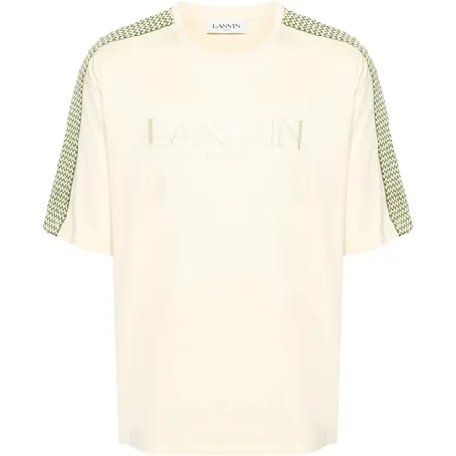 Besticktes Side Curb T-Shirt Lanvin - Lanvin - Modalova