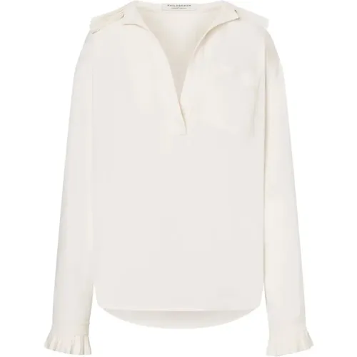 Blouses, female, , Size: XS Elegant Silk Blouse - Philosophy di Lorenzo Serafini - Modalova