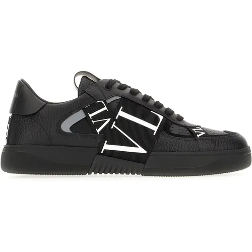 Sneakers, male, , Size: 8 US Leather Sneakers for Men - Valentino Garavani - Modalova