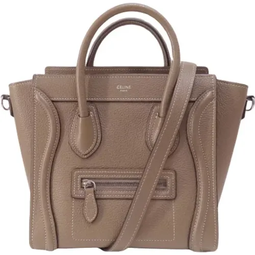 Pre-owned Tote Bags, female, , Size: ONE SIZE Pre-owned Leather celine-bags - Celine Vintage - Modalova