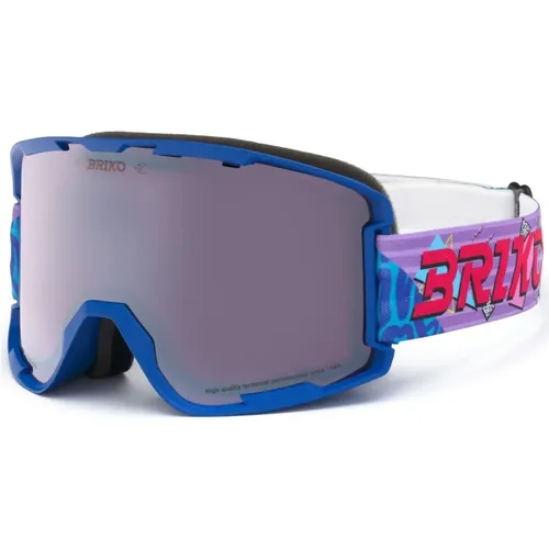 Blaue Fantasy Stahl Sonnenbrille , unisex, Größe: ONE Size - Briko - Modalova