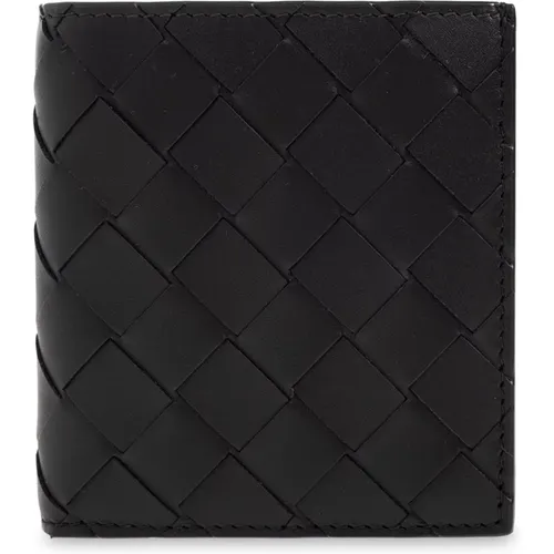 Wallets & Cardholders, male, , Size: ONE SIZE Leather bifold wallet - Bottega Veneta - Modalova