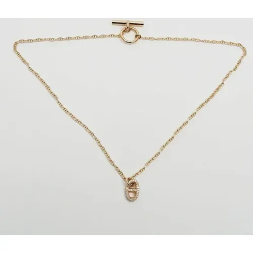 Pre-owned rose gold Hermes necklace , unisex, Sizes: ONE SIZE - Hermès Vintage - Modalova