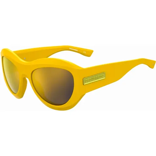 Brown Sunglasses , male, Sizes: 59 MM - Dsquared2 - Modalova