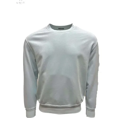Blauer Resist Dyed Sweatshirt mit Kapuze - C.P. Company - Modalova