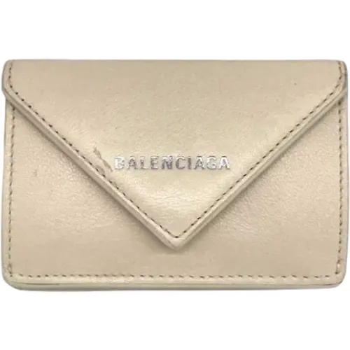 Pre-owned Leather wallets , female, Sizes: ONE SIZE - Balenciaga Vintage - Modalova